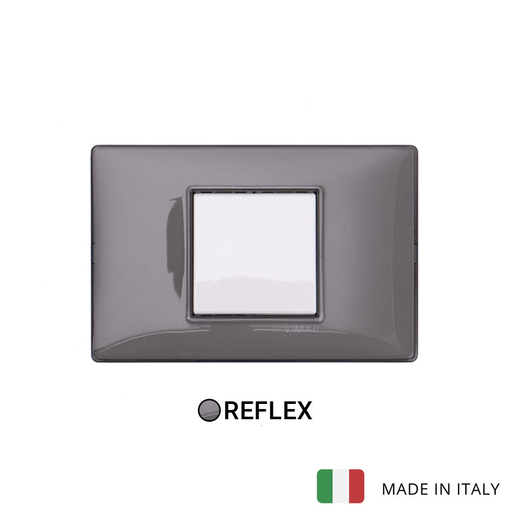 Vimar Plana Plastic 1 Gang Switch - Reflex Ash - 16A