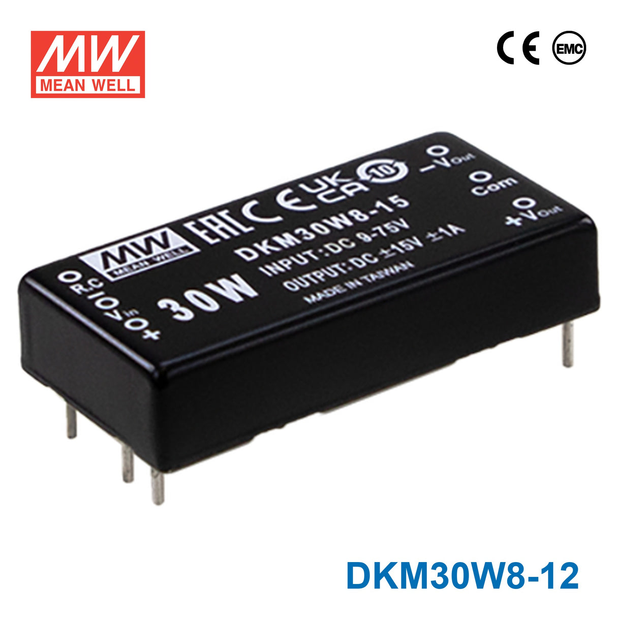 Mean Well DKM30W8-12 30W DC-DC Converter ±12VDC 1.25A