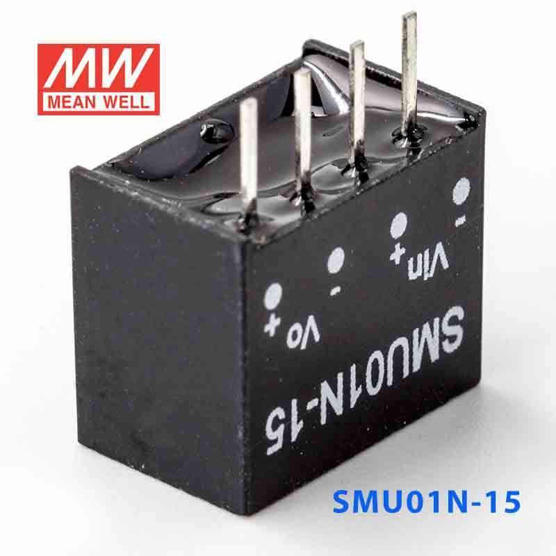 Mean Well SMU01N-15 DC-DC Converter - 1W - 21.6~26.4V in 15V out 67mA - PHOTO 3