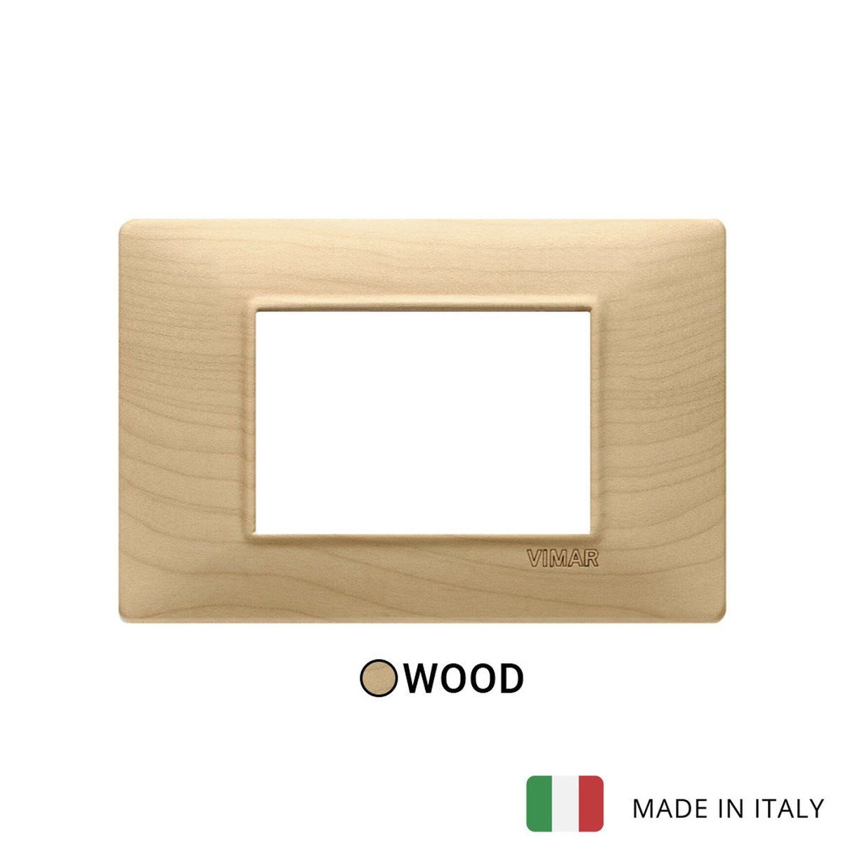Vimar Plana Plate 3M Wood Maple