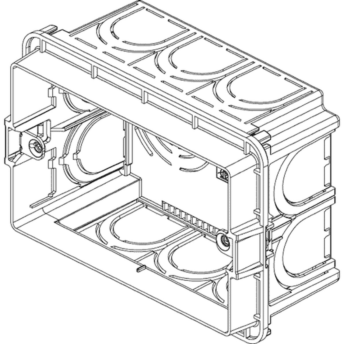 Vimar Flush Mounting Box 3M Light Blue - PHOTO 3