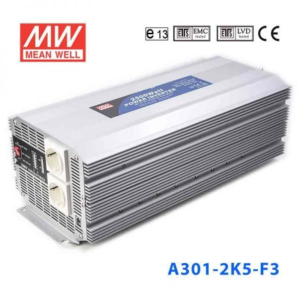 Mean Well A301-2K5-F5 Modified sine wave 2500W 230V - DC-AC Inverter