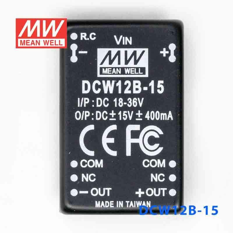 Mean Well DCW12B-15 DC-DC Converter - 12W - 18~36V in ±15V out 400mA - PHOTO 2