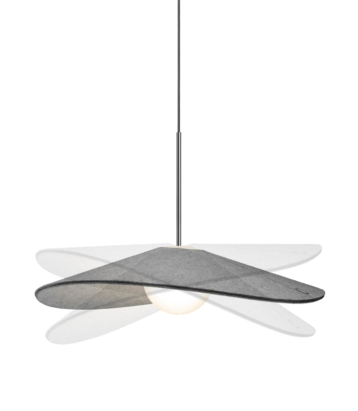 Pablo Pendant Bola Felt 32" Pebble/Grey - PHOTO 14