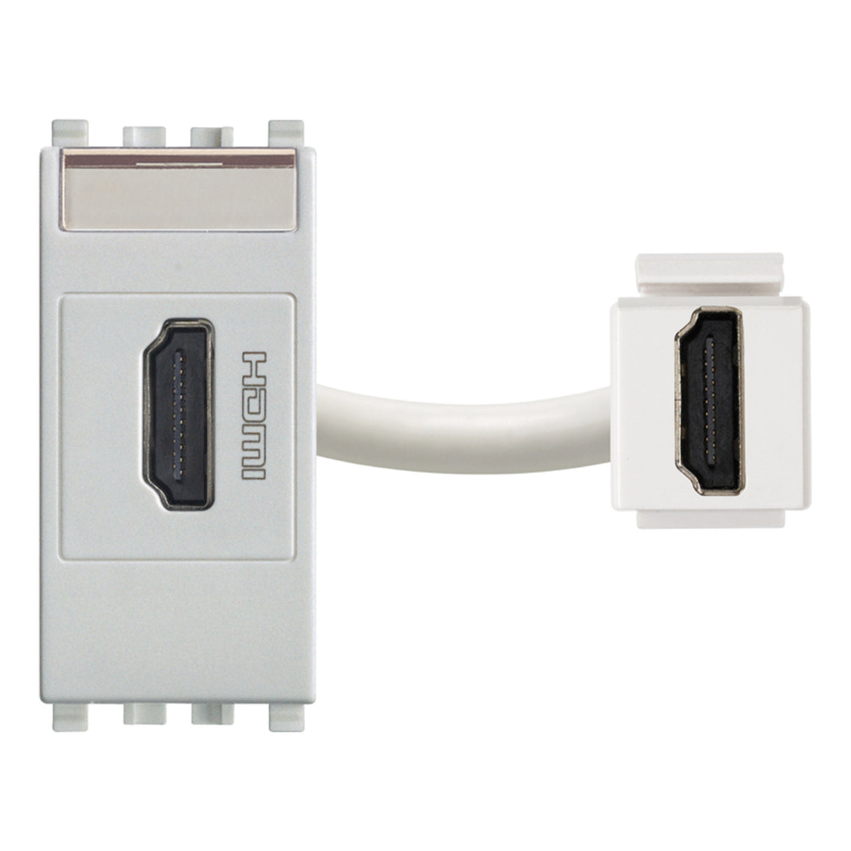Eikon HDMI Outlet Socket Connector Silver