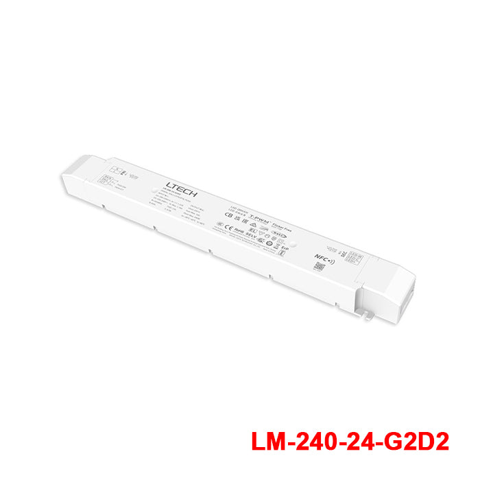 Ltech LM-240-24-G2D2 240W 24V DALI2 Driver - NFC, Tunable White 10A