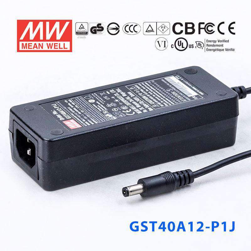 Mean Well GST40A12-P1J Power Supply 40W 12V 3.34A