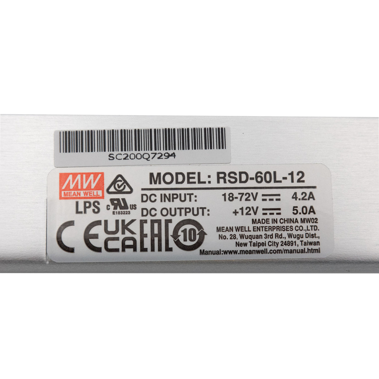 Mean Well RSD-60L-12 DC-DC Converter - 30W - 18~72V in 12V out 5A - PHOTO 5