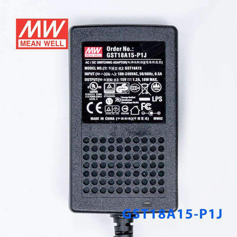 Mean Well GST18A15-P1JPower Supply 18W 15V 1.2A - PHOTO 2