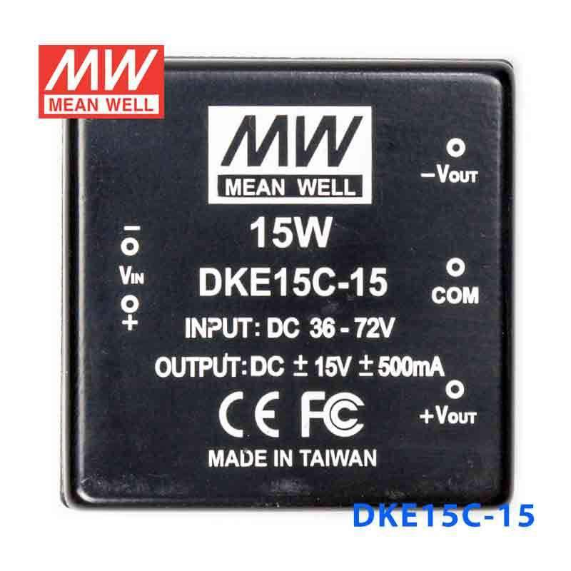 Mean Well DKE15C-15 DC-DC Converter - 15W - 36~72V in ±15V out 500mA - PHOTO 2