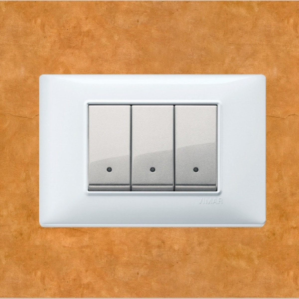 Vimar Plana Plastic 3 Gang Switch - White - 16A - PHOTO 11