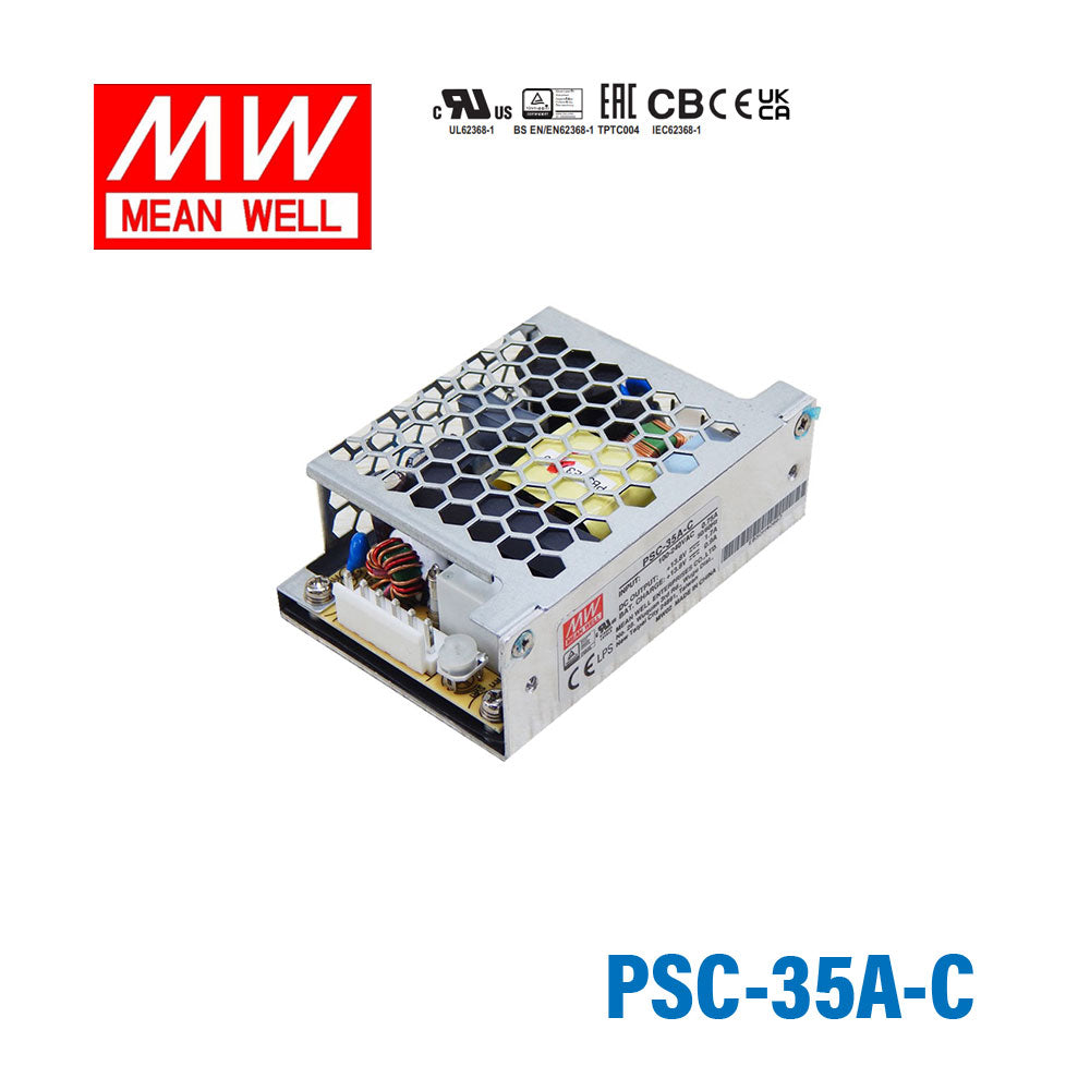 Mean Well PSC-35A-C Battery Chargers 35.88W 13.8V 1.7A - PFC