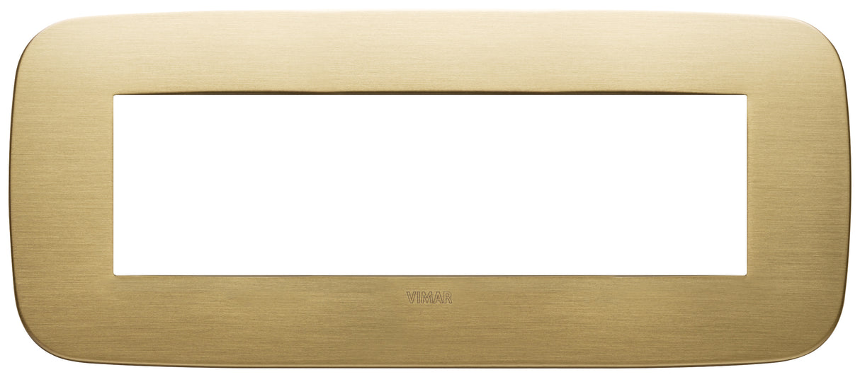 Vimar Arke Round Plate 7M Metal Brushed Brass
