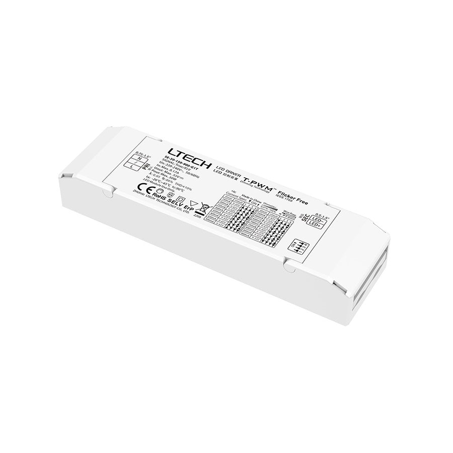 LTECH SE-30-150-900-G1T 30W 150mA ~ 900mA CC Triac LED Driver