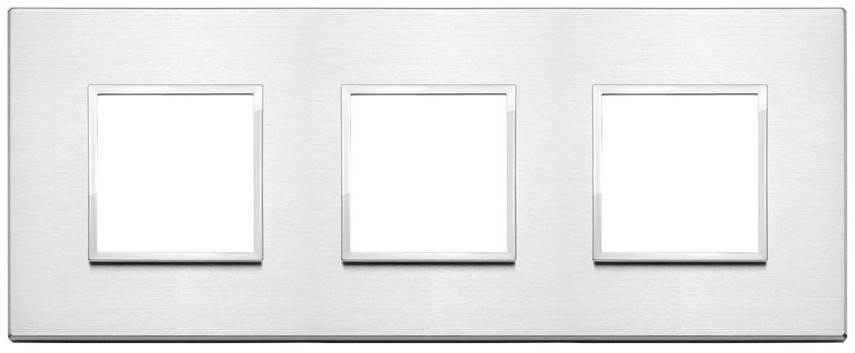 Vimar Eikon Evo Plate 6M (2+2+2) 71MM Brilliant Aluminium