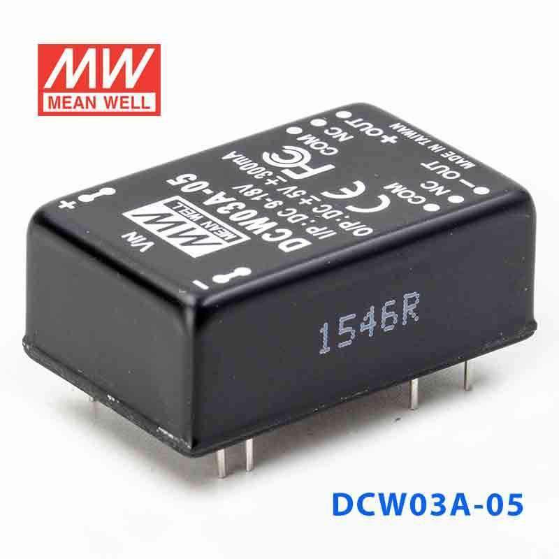 Mean Well DCW03A-05 DC-DC Converter - 3W - 9~18V in ±5V out 300mA - PHOTO 1