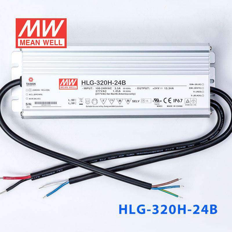 Mean Well HLG-320H-24B Power Supply 320W 24V- Dimmable 13.34A - PHOTO 2