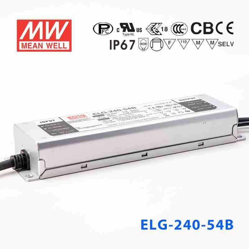 Mean Well ELG-240-54B Power Supply 240W 54V - Dimmable 4.45A