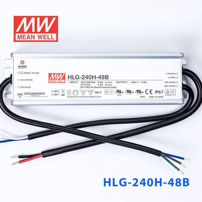 Mean Well HLG-240H-48B Power Supply 240W 48V- Dimmable 5A - PHOTO 2