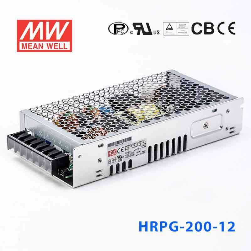 Mean Well HRPG-200-12 Power Supply 200.4W 12V