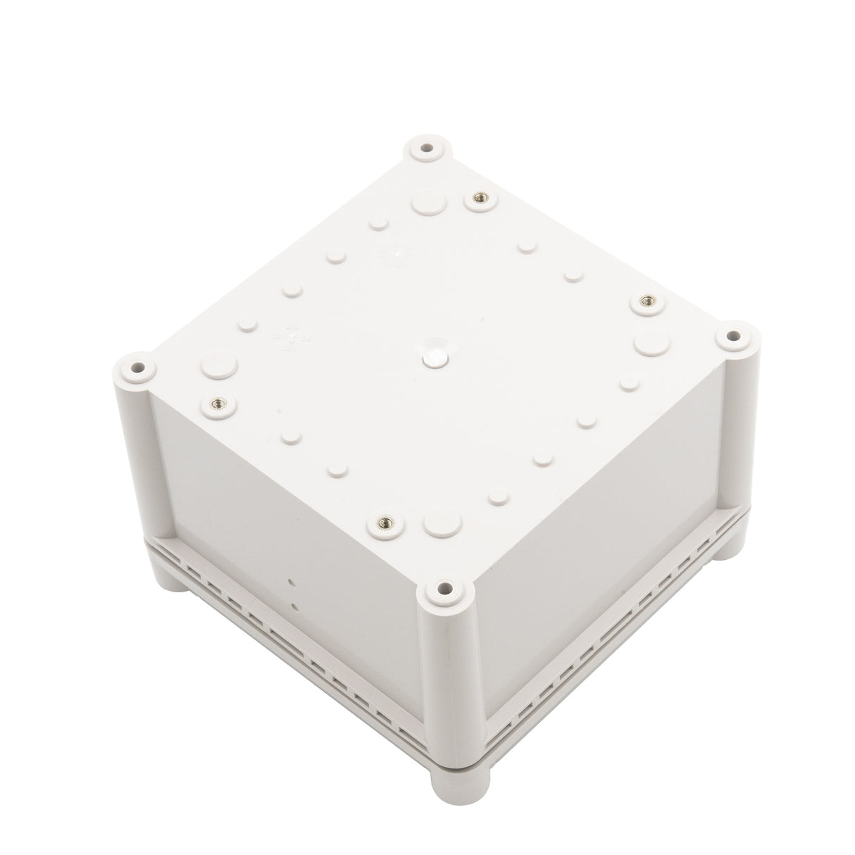 Boxco S-Series 190x190x130mm Plastic Enclosure, IP67, IK08, PC, Grey Cover, Screw Type - PHOTO 3