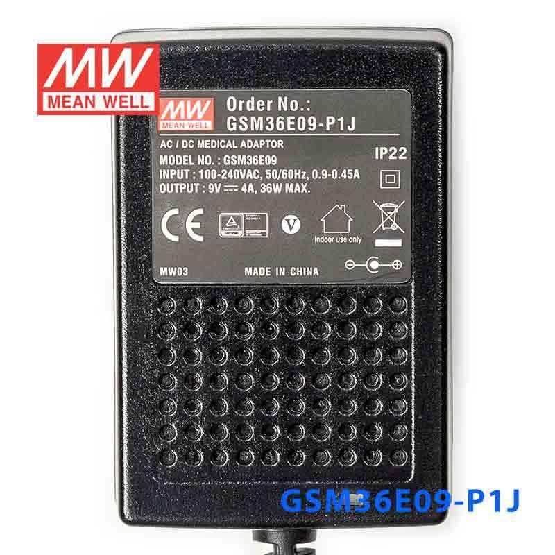Mean Well GSM36E09-P1J Power Supply 36W 9V 4A - PHOTO 2