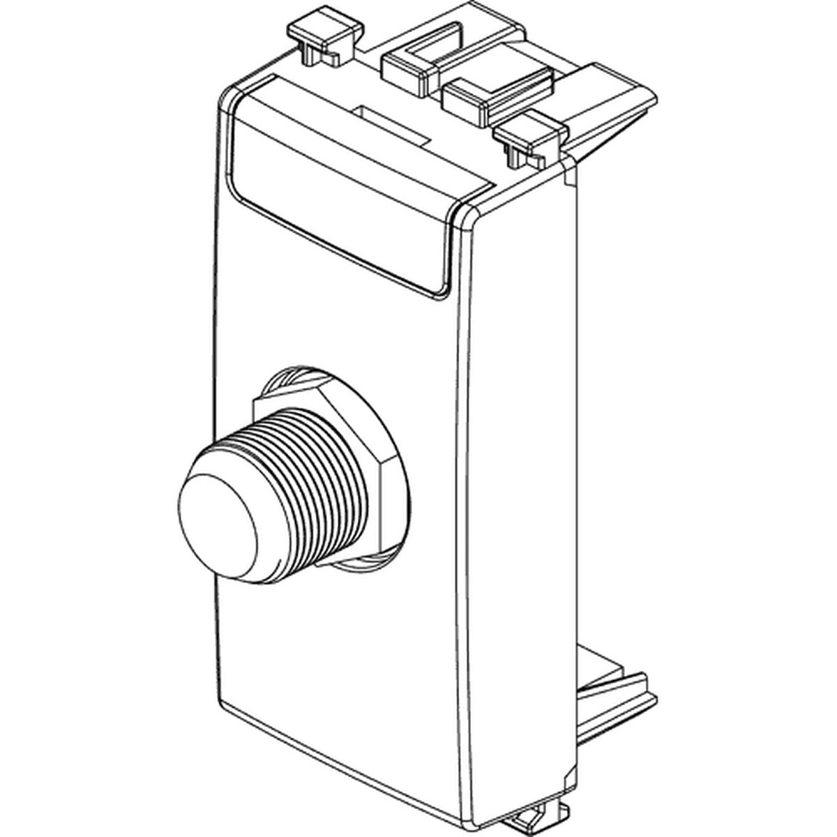 Arke F Type Female Socket Connector White - PHOTO 1
