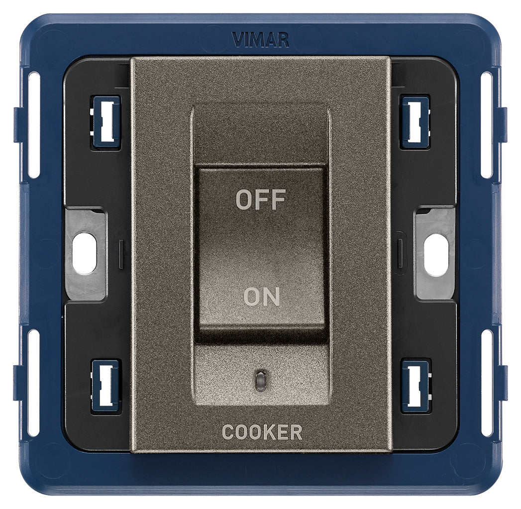 Arke 2P 45A 1-Way Cooker Switch 3M Grey