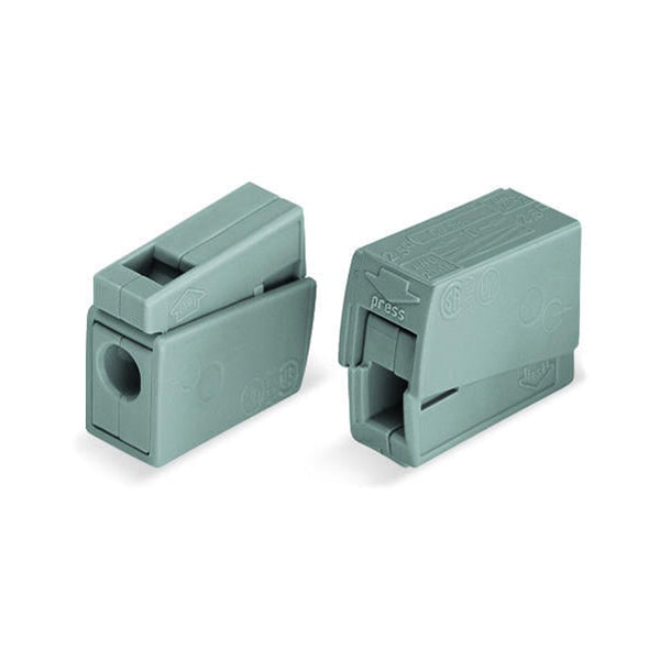 Wago 224-101 Lighting Connector Push-button on Lighting Side Gray