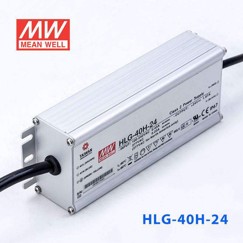 Mean Well S-HLG-40H-24 Power Supply 40W 24V with AU/NZ plug 1.67A - PHOTO 1