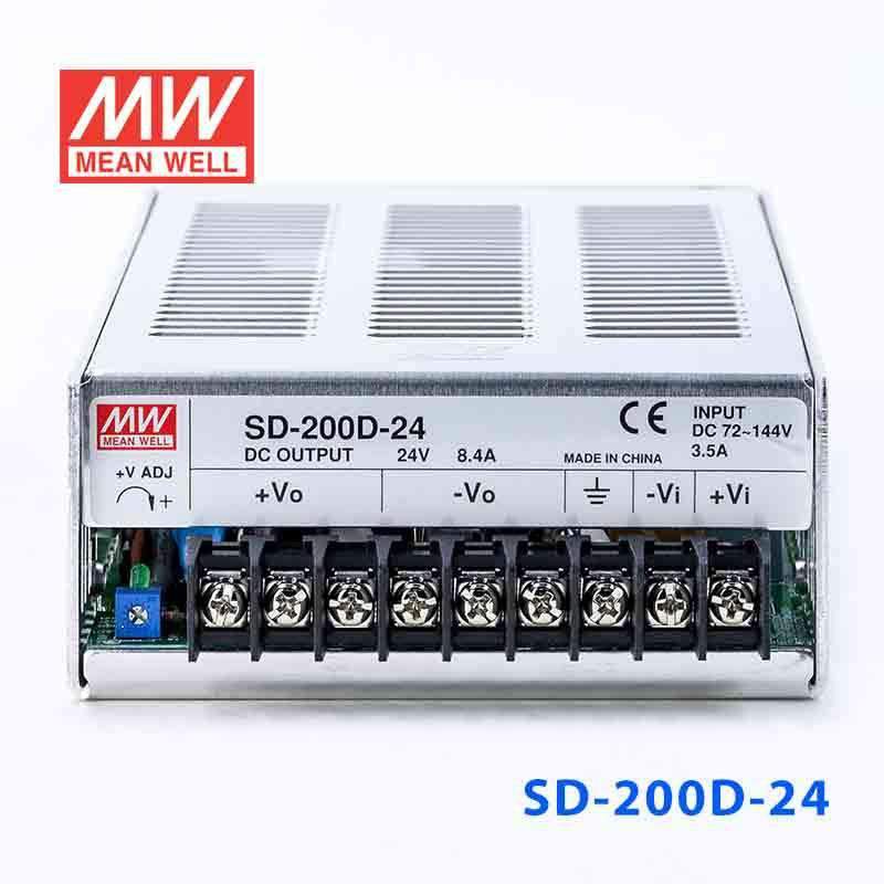 Mean Well SD-200D-24 DC-DC Converter - 201.6W - 72~144V in 24V out 8.4A - PHOTO 2