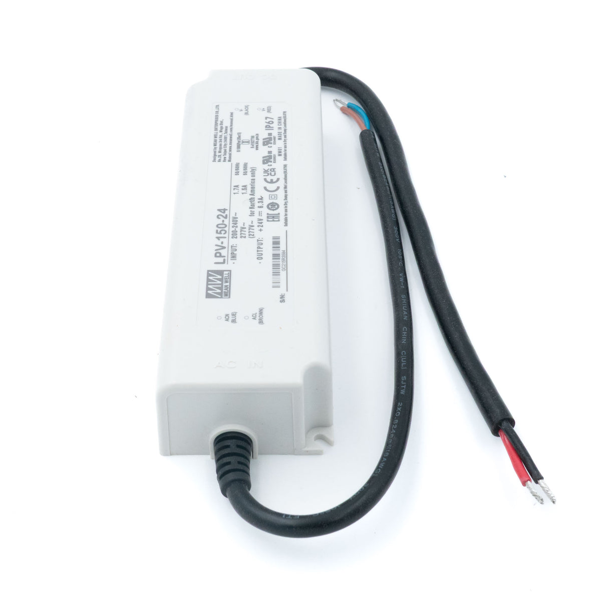 Mean Well LPV-150-24 LED Driver — 151.2W 24V 6.3A IP67 Waterproof - PHOTO 2