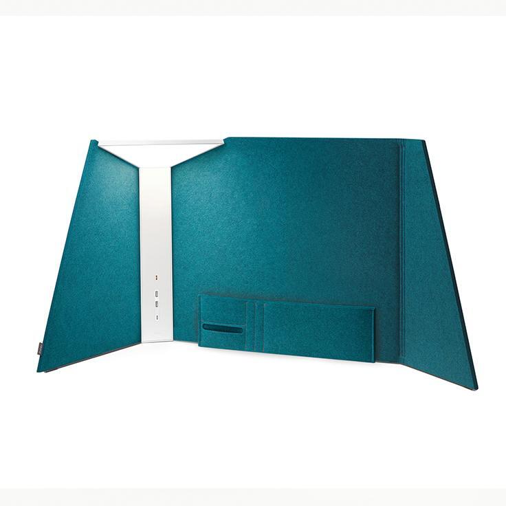Pablo Table Corner Light Office 30 White/Turquoise