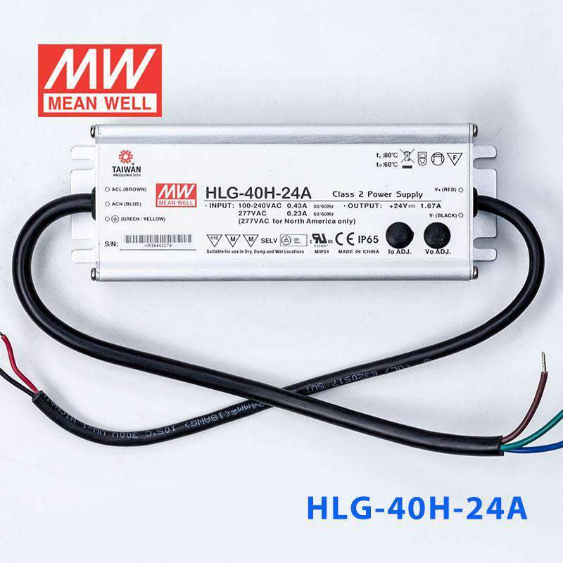 Mean Well HLG-40H-24A Power Supply 40W 24V - Adjustable - PHOTO 2