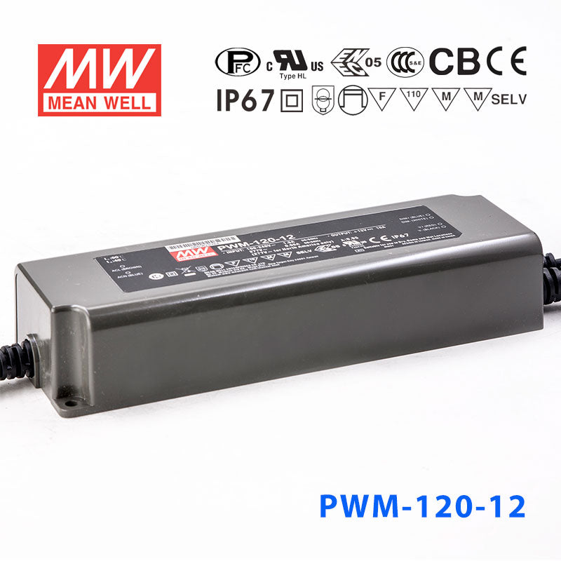 Mean Well PWM-120-12DA Power Supply 120W 12V - DALI 10A