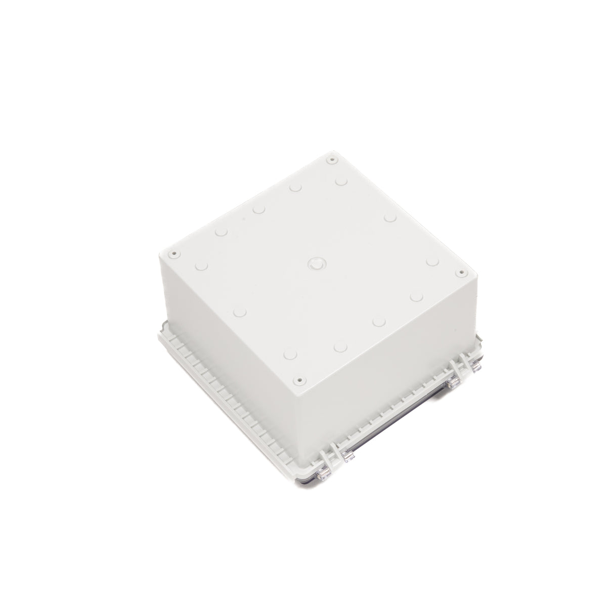 Boxco P-Series 210x210x130mm Plastic Enclosure, IP67, IK08, PC, Transparent Cover, Molded Hinge and Latch Type - PHOTO 2