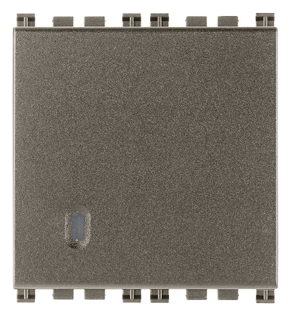 Vimar Arke 1P NO 10A Push Button 2M Metal