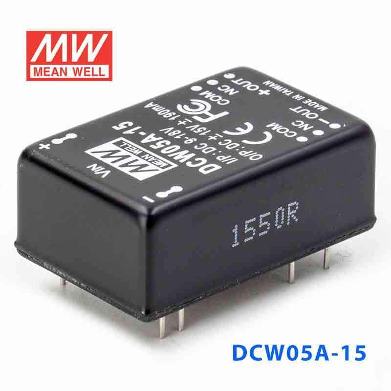 Mean Well DCW05A-15 DC-DC Converter - 5W - 9~18V in ±15V out - PHOTO 1