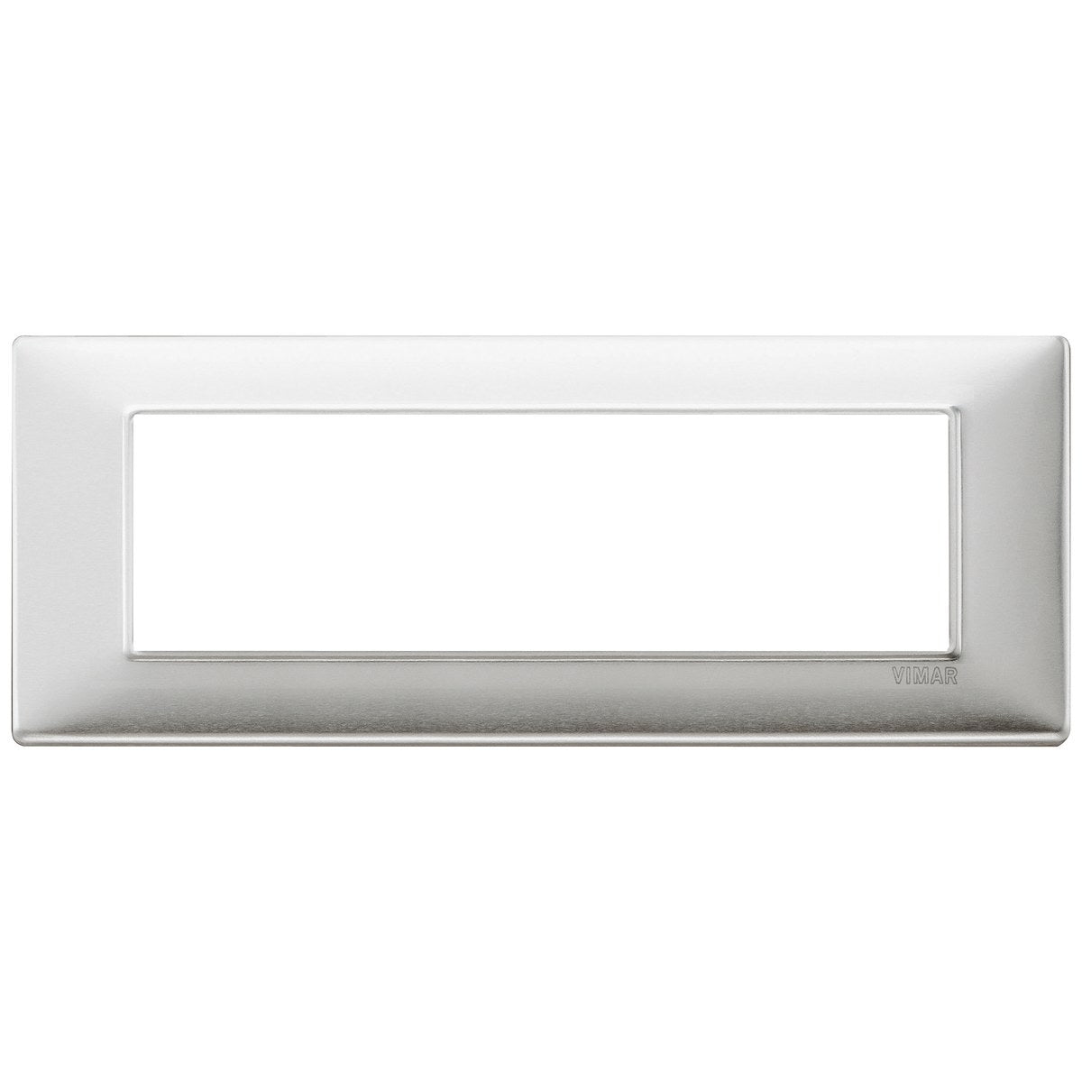 Vimar Plana Plate 7M Metal Brushed Aluminium