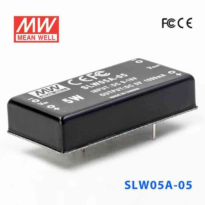 Mean Well SLW05A-05 DC-DC Converter - 5W - 9~18V in 5V out 1A