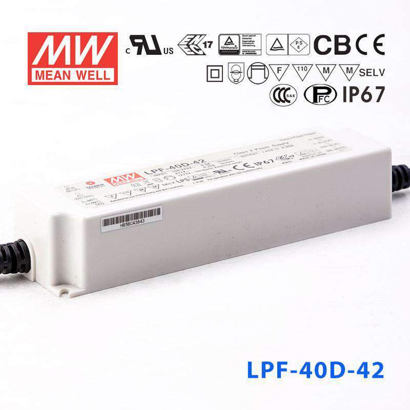 Mean Well LPF-40D-42 Power Supply 40W 42V - Dimmable 960mA