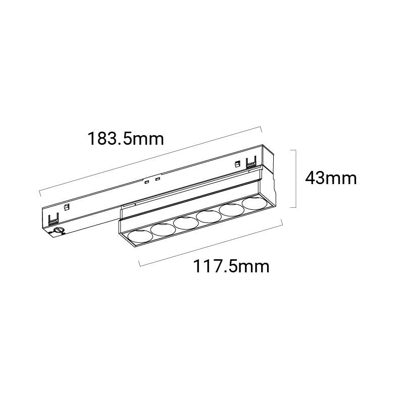 Archilight Grid 117 Black Tracklight Light 20W - PHOTO 3