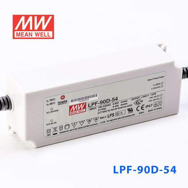 Mean Well LPF-90D-54 Power Supply 90W 54V - Dimmable 1.67A - PHOTO 1