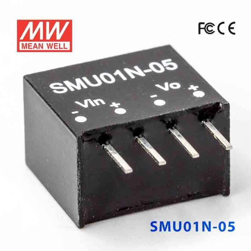 Mean Well SMU01N-05 DC-DC Converter - 1W - 21.6~26.4V in 5V out 200mA