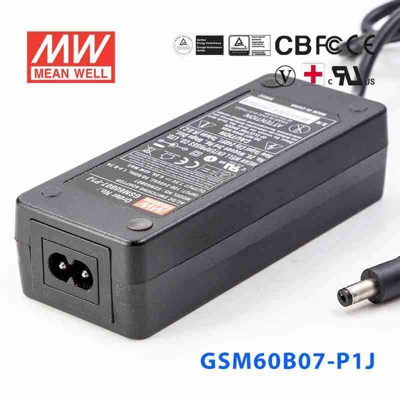 Mean Well GSM60B07-P1J Power Supply 40W 7.5V 6A