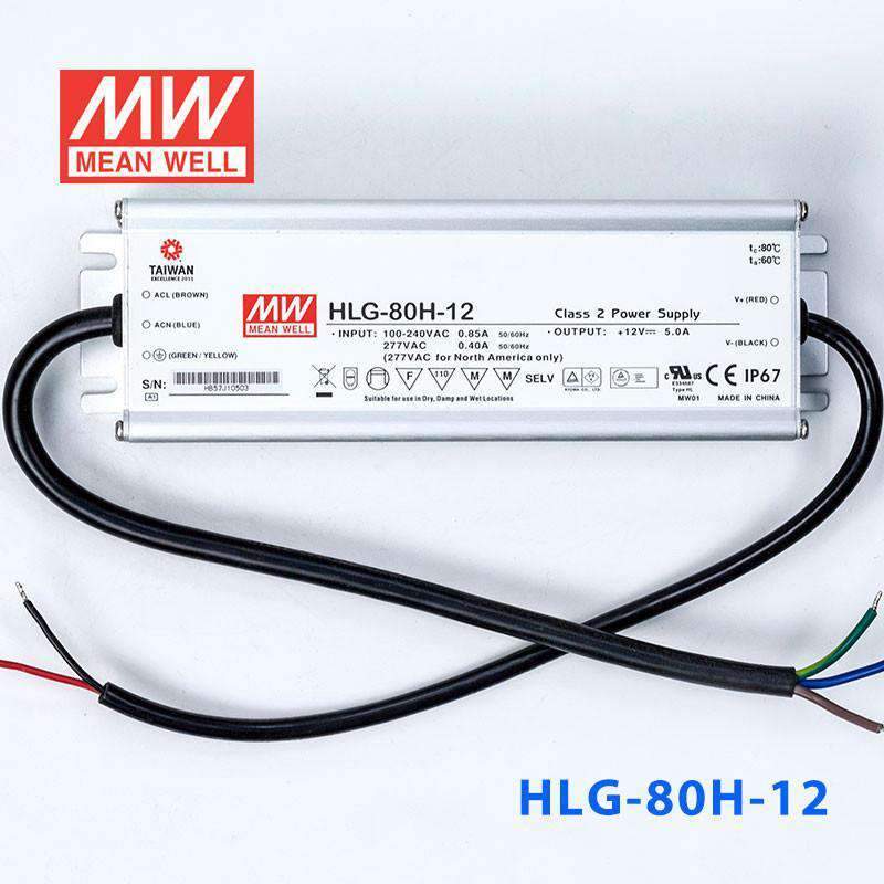 Mean Well S-HLG-80H-12 Power Supply 60W 12V with AU/NZ plug 5A - PHOTO 2
