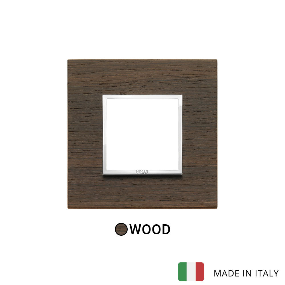 Vimar Eikon Evo Plate 2M Wood Wenge - Square