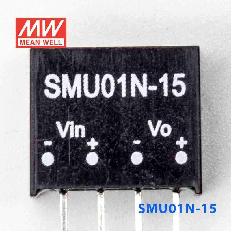 Mean Well SMU01N-15 DC-DC Converter - 1W - 21.6~26.4V in 15V out 67mA - PHOTO 2