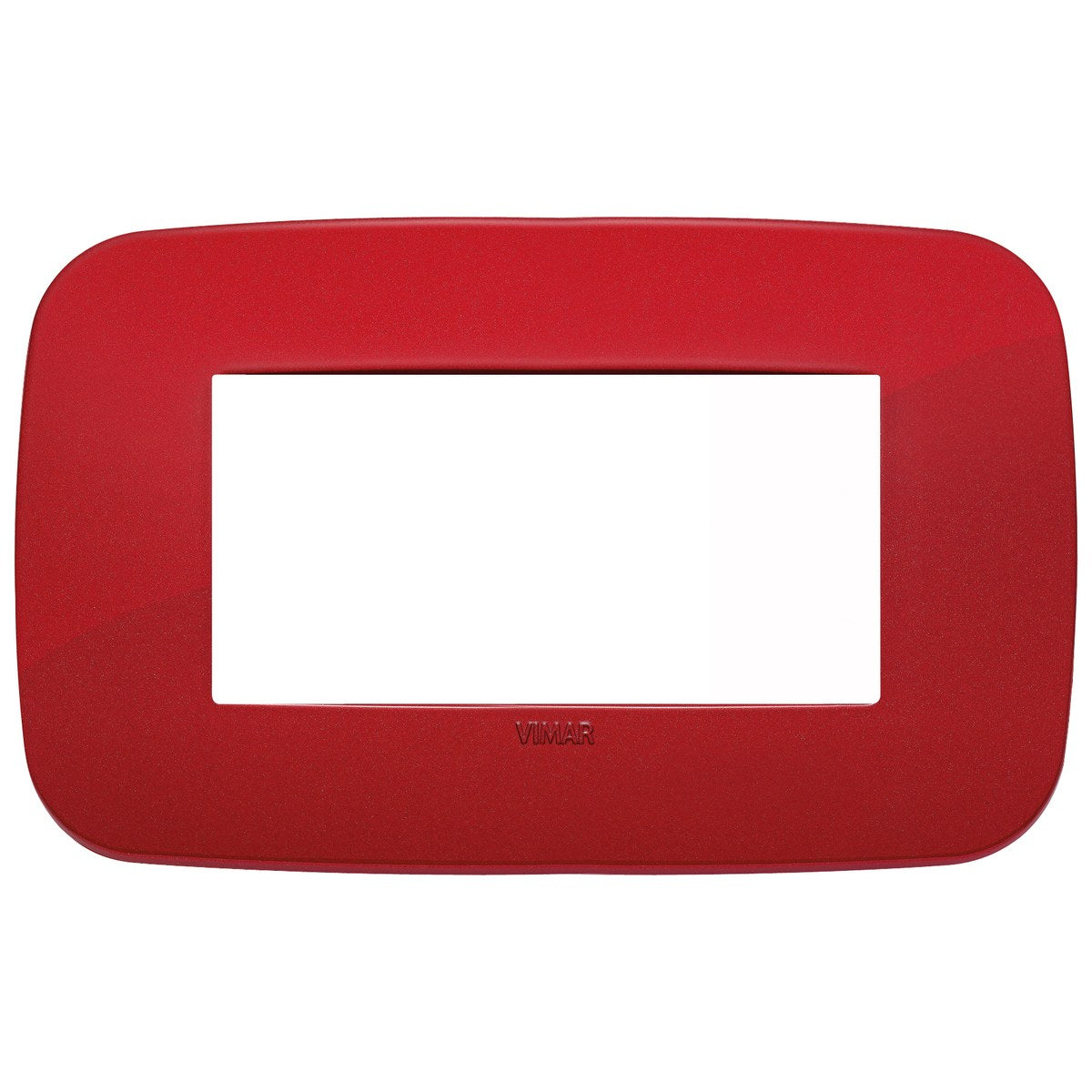 Vimar Arke Round Plate 4M Technopolymer Red