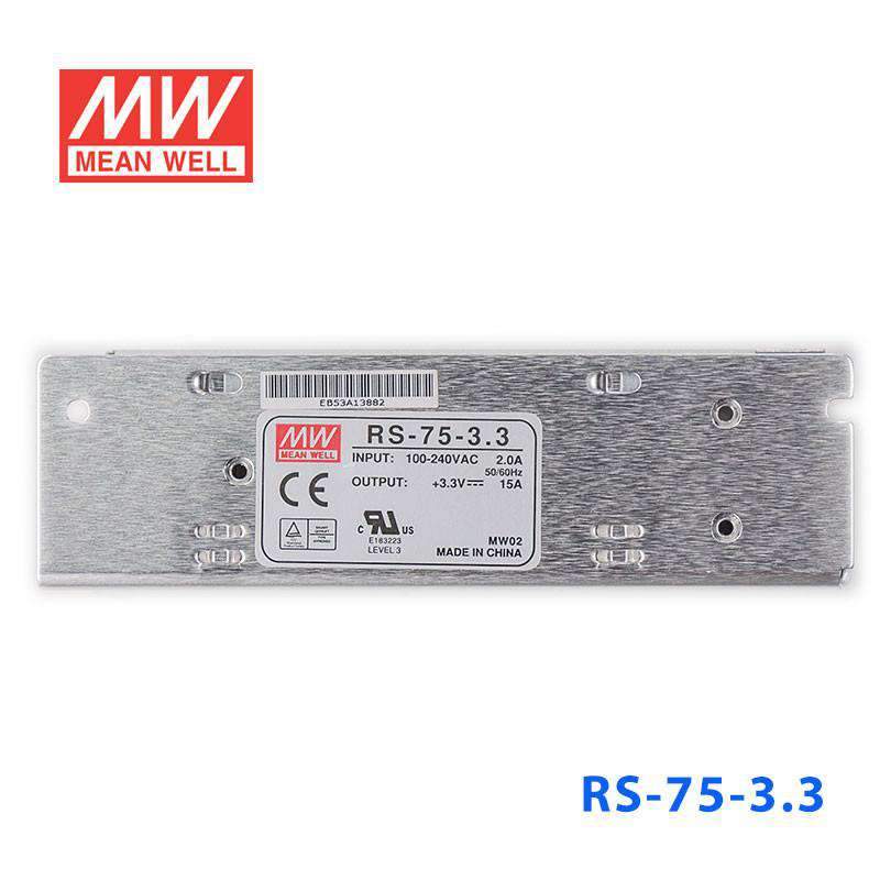 Mean Well RS-75-3.3 Power Supply 75W 3.3V 15A - PHOTO 2